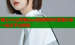 糖心vlog传媒app短视频创作直播分享一站式平台体验