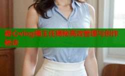 糖心vlog捅主任揭秘高效管理与创作秘诀