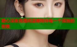 糖心深夜直播间温暖陪伴每一个孤独的夜晚