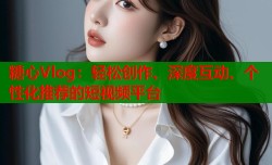 糖心Vlog：轻松创作、深度互动、个性化推荐的短视频平台