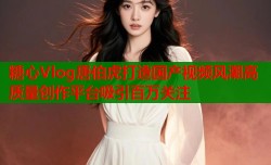 糖心Vlog唐伯虎打造国产视频风潮高质量创作平台吸引百万关注