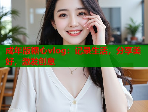 成年版糖心vlog:记录生活,分享美好,激发创意 第1张 成年版糖心vlog:记录生活,分享美好,激发创意 第1张