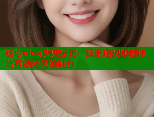 糖心vlog失败惩罚：探索短视频创作与互动社区的魅力  第2张