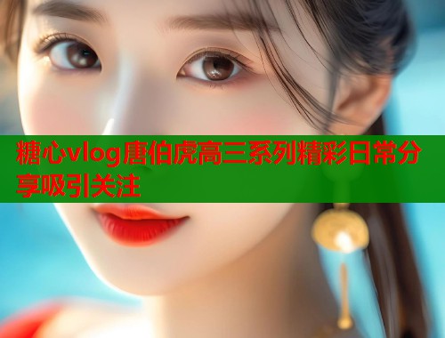糖心vlog唐伯虎高三系列精彩日常分享吸引关注  第1张